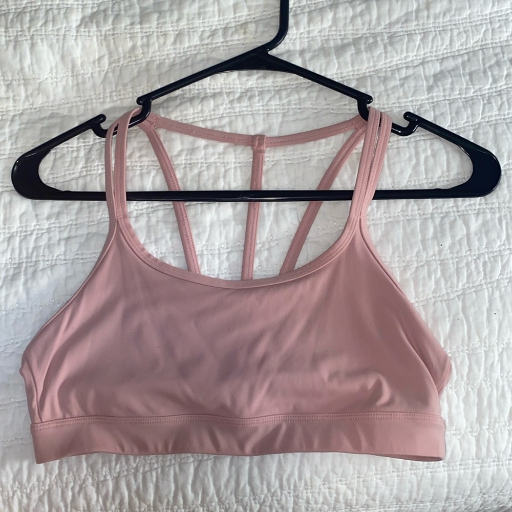 EQYL pink sports bra.
